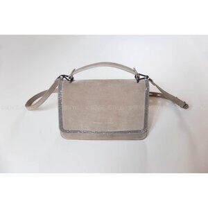 Brunello Cucinelli Large Monili Suede Top-Handle and Shoulder Bag